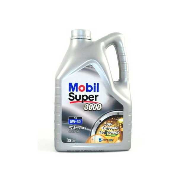 MOBIL SUPER 3000 XE 5W-30 5 L 157309 variklio alyva, tepalas varikliui Nr1