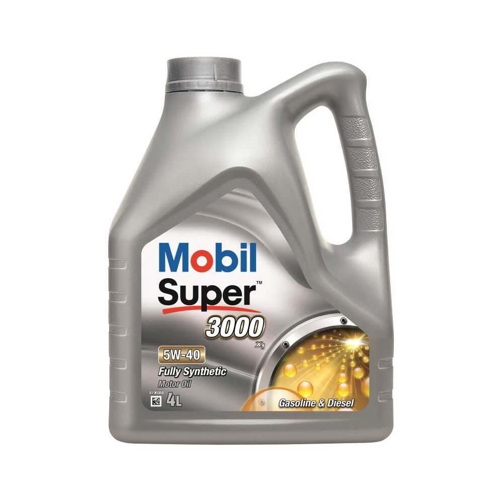 MOBIL SUPER 3000X1 5W-40 4 L 157302 variklio alyva, tepalas varikliui Nr1 MOBIL SUPER 3000X1 5W-40 4 L 157302 variklio alyva, tepalas varikliui Nr1