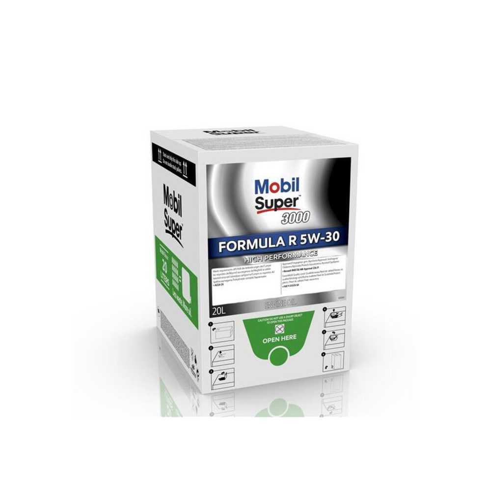 MOBIL SUPER 3000 F-R 5W-30 BAG-IN-BOX-20 L 154537 variklio alyva, tepalas varikliui Nr1